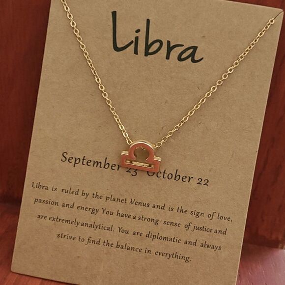 ♎️ Libra Zodiac Sign Constellation Necklace - Picture 1 of 2